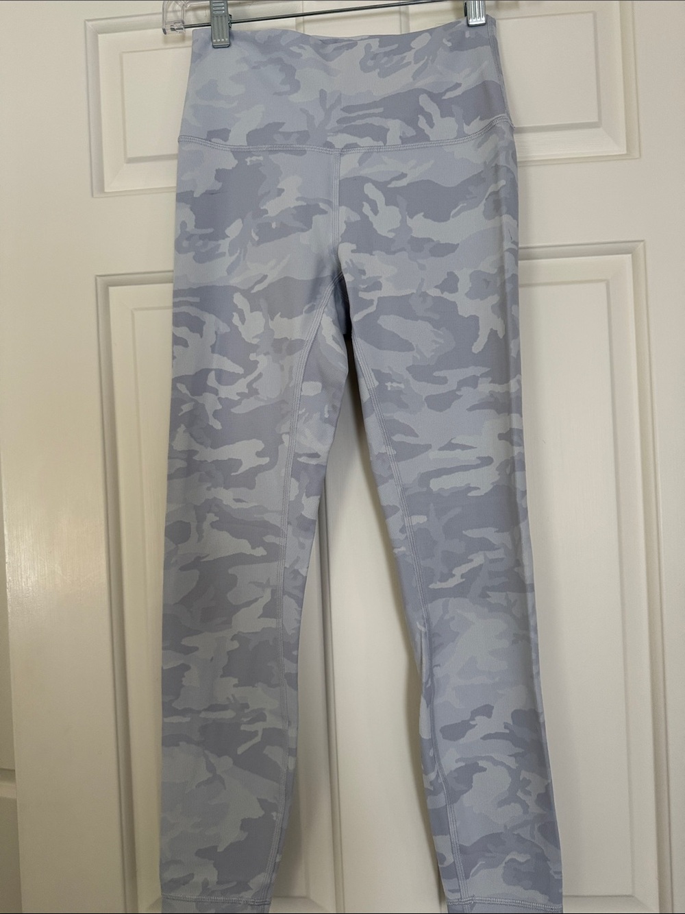 Lululemon Wunder Under Light Gray/Blue  Camo High-Waist Leggings